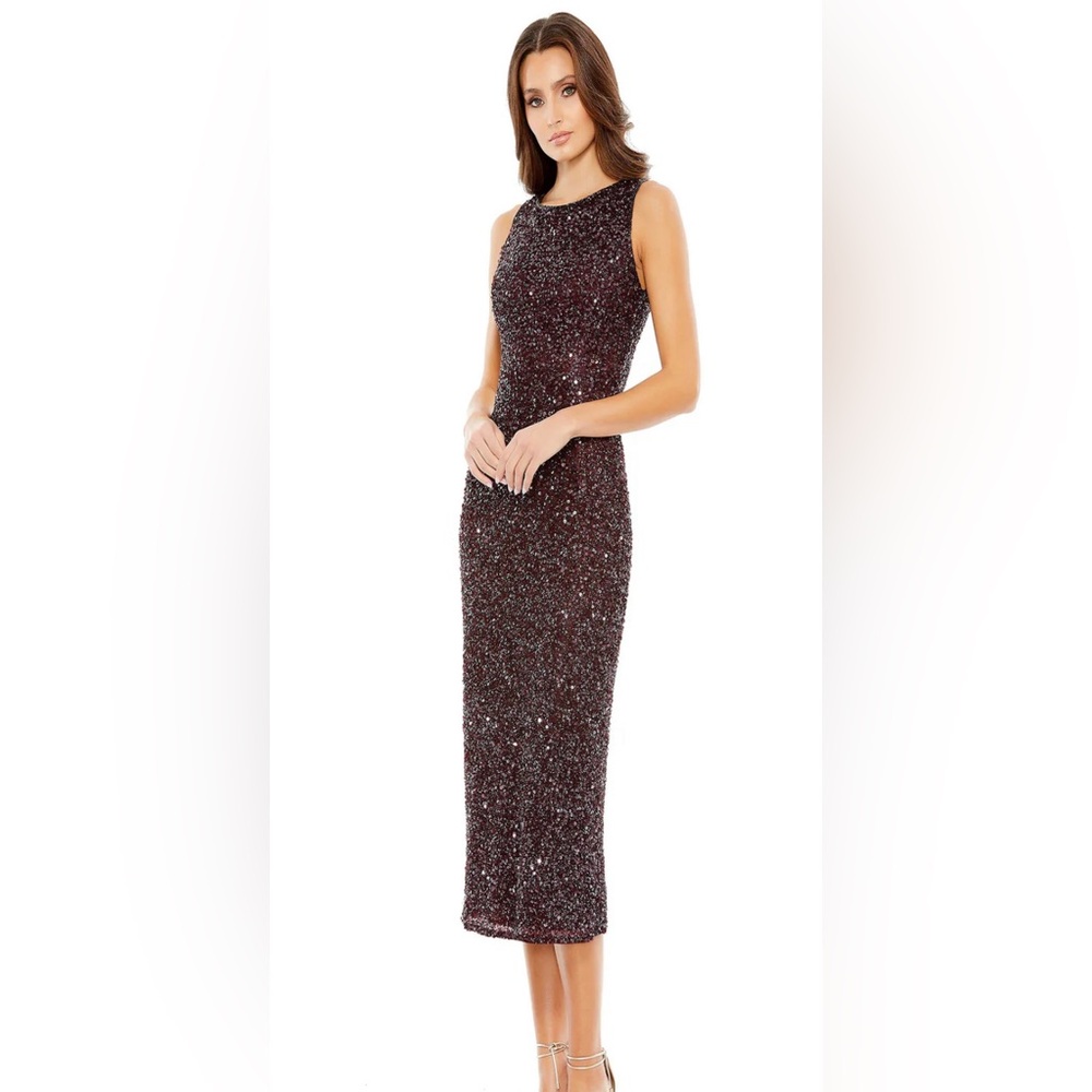 Mac Duggal Mid-Length Sequin Dress
